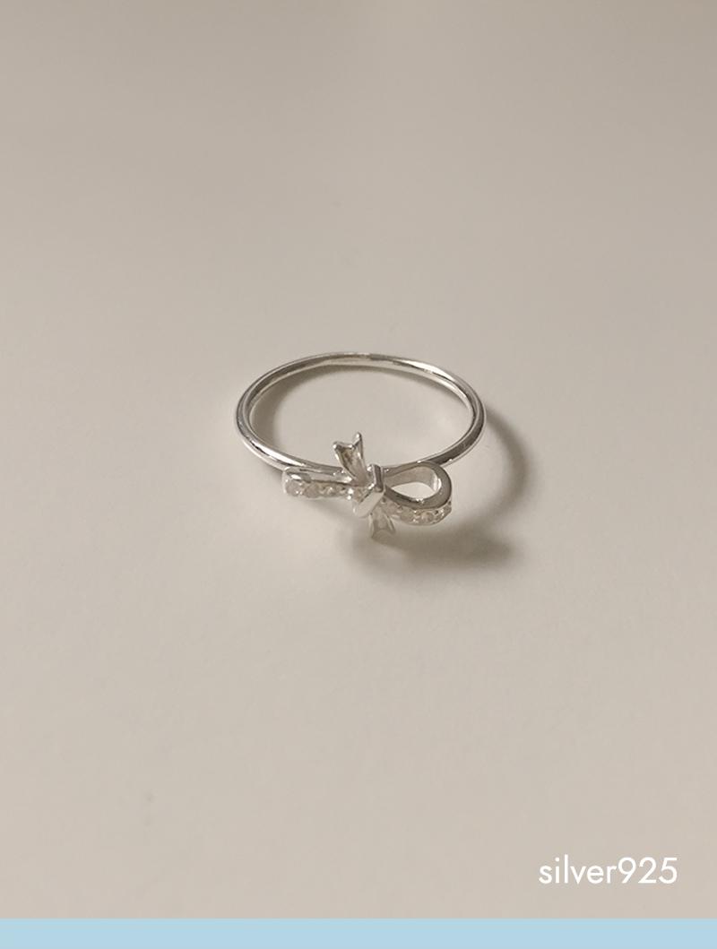 cubic ribbon ring (silver925)