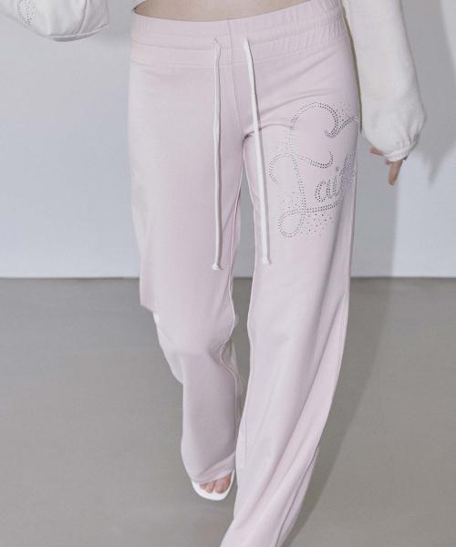 Faith Cotton Track Pants Baby Pink