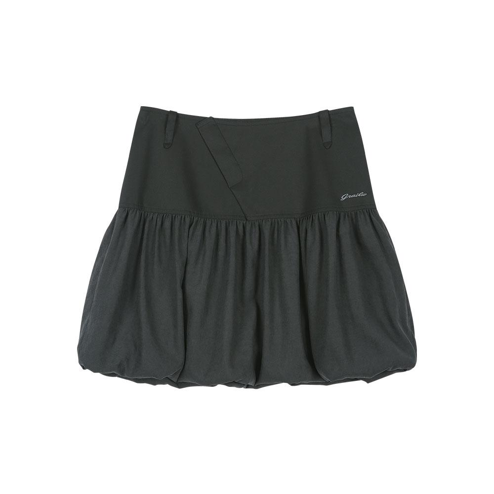LAYERED PUFF SKIRT [BLACK]