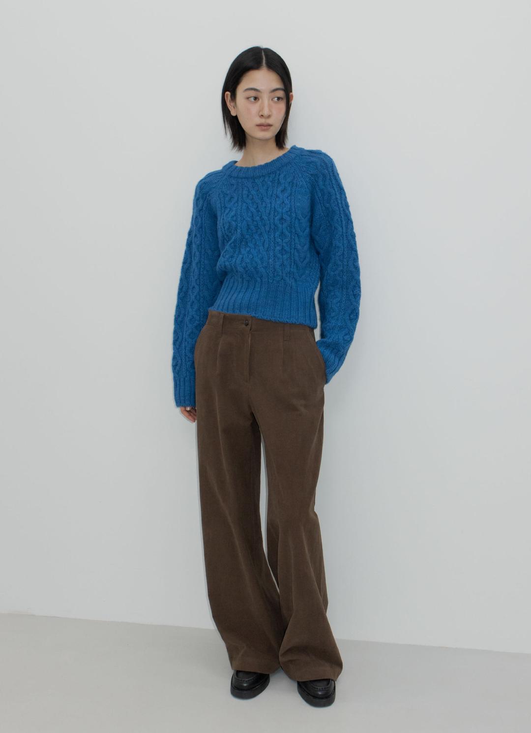 25FW BACK POINT TROUSER / KHAKI BROWN