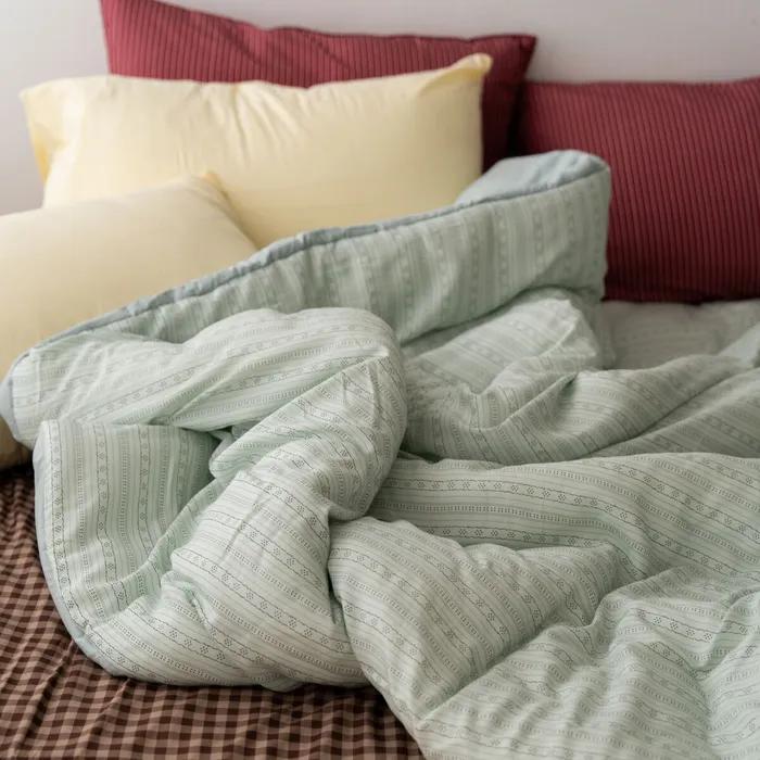 민트 레이스 모달 옥수수솜 무봉제 차렵이불 SS/Q/K/EK