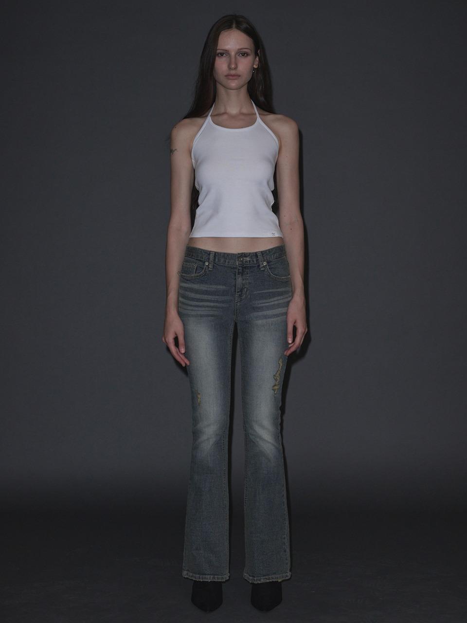 [INEGI] In Long Halter Sleeveless (white)