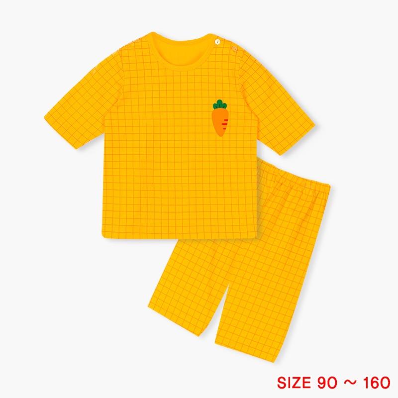 [22 SS]체크(오렌지)편면7부상하