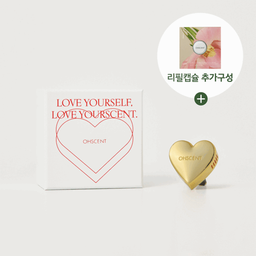 [새차 선물 패키지] 오센트 베이직 하트 차량용방향제