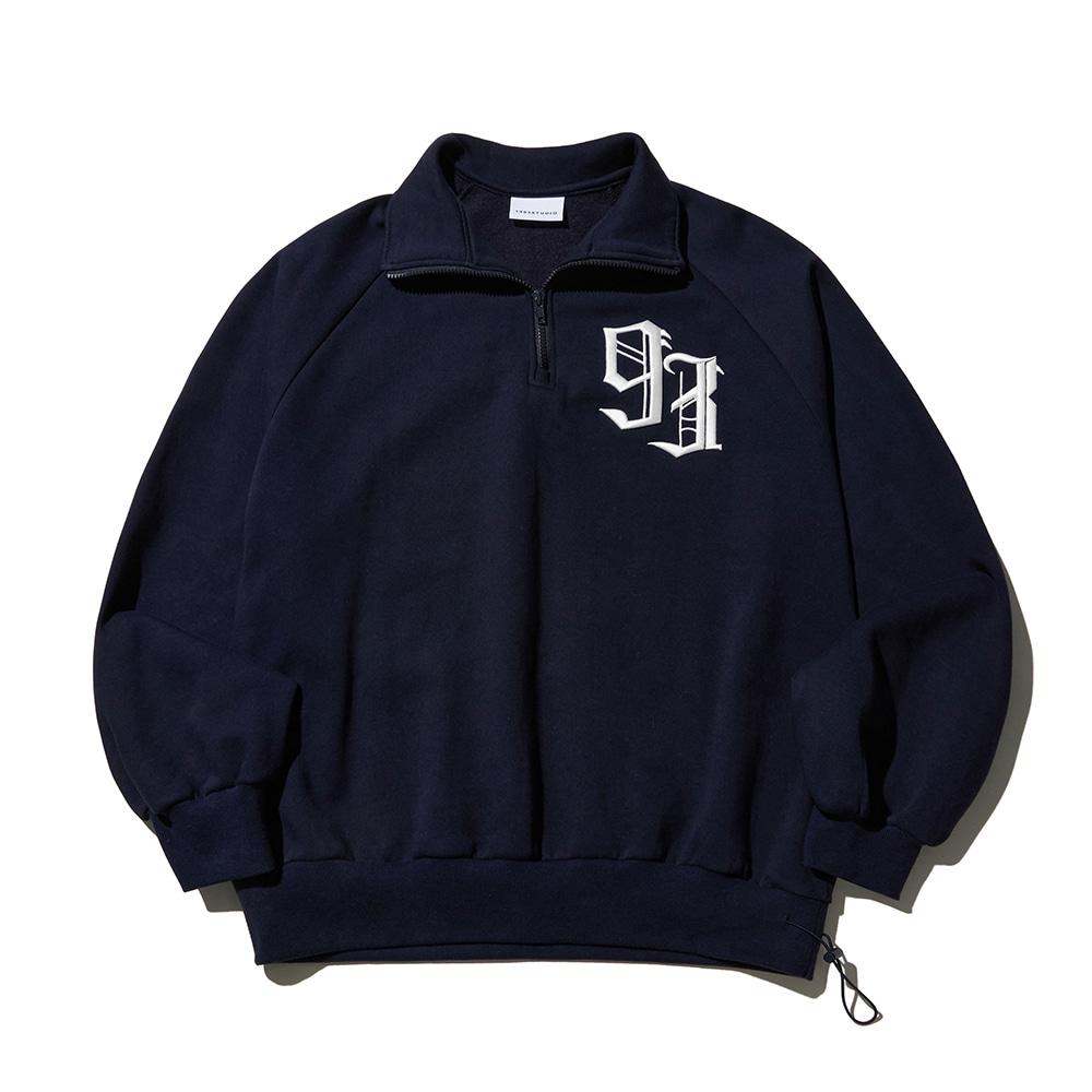 93 로고 하프 집업_네이비