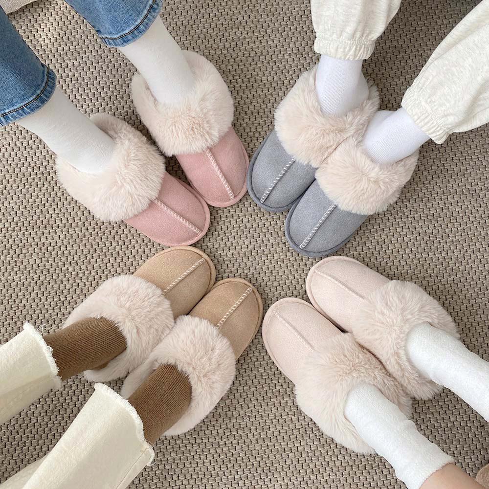 멜브 어그 퍼슬리퍼 포근 털슬리퍼 뮬슬리퍼 룸슈즈 털실내화 층간소음방지(2.5cm)