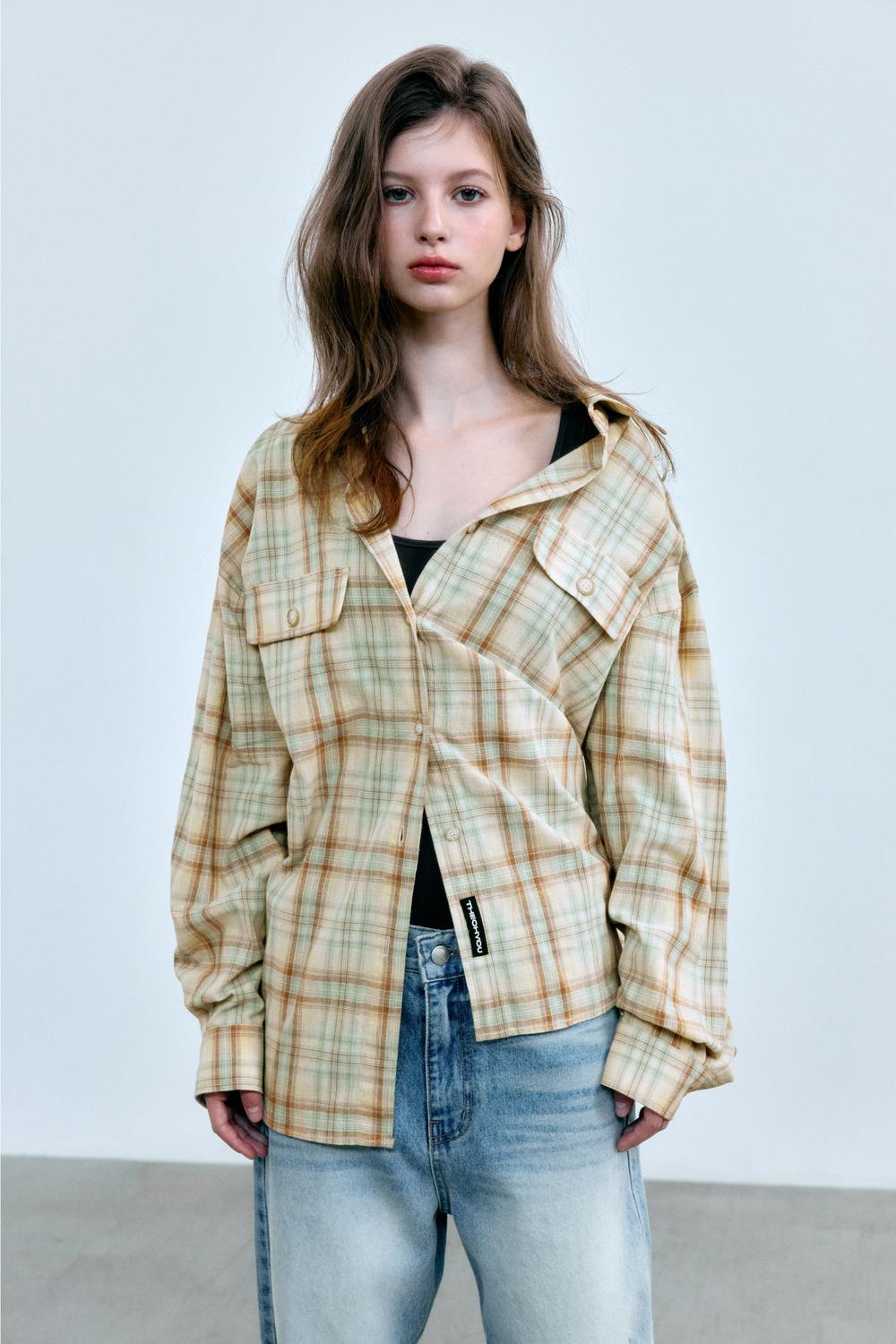 [3rd Order] NATURAL VINTAGE CHECK SHIRTS (YELLOW)
