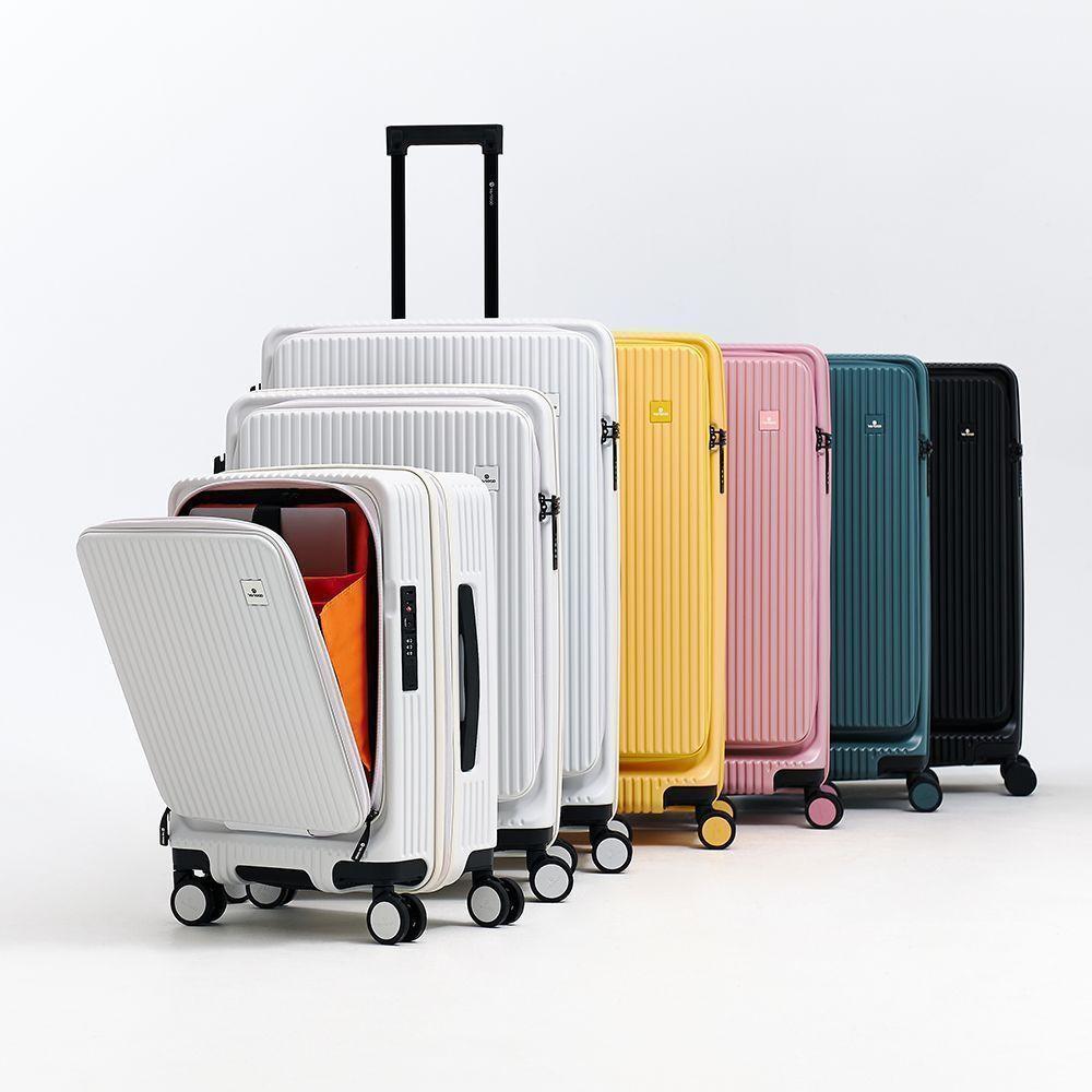 큐랑 리로드 리옹 전면포켓 플립 여행용캐리어