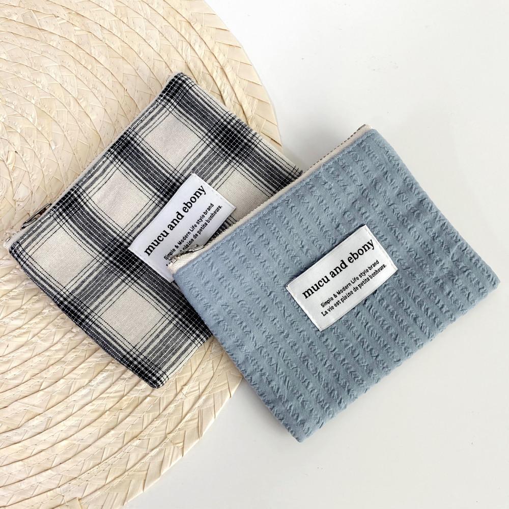 [무쿠앤에보니] mucu flat pouch 무쿠 플랫 파우치