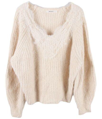 MOUSSY 마우시 폴리에스터 나일론 니트 여 (F)