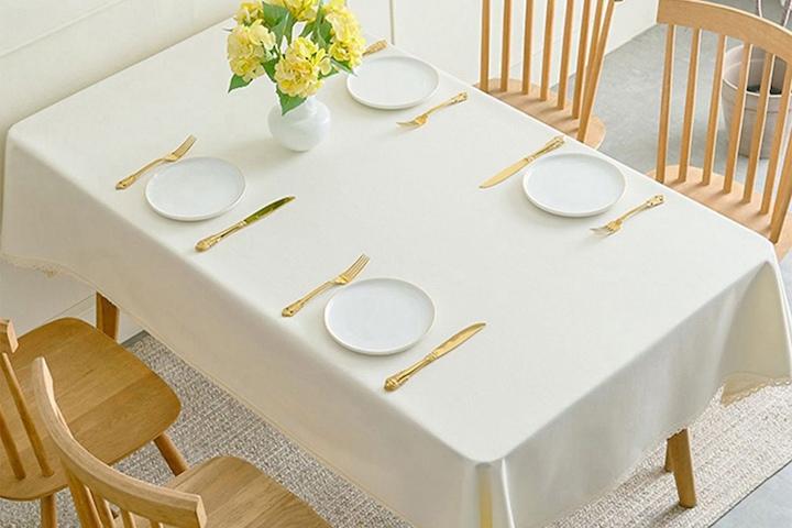 레이스 방수 사각 식탁보 테이블보