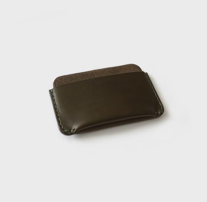 030 card holder (dark olive)