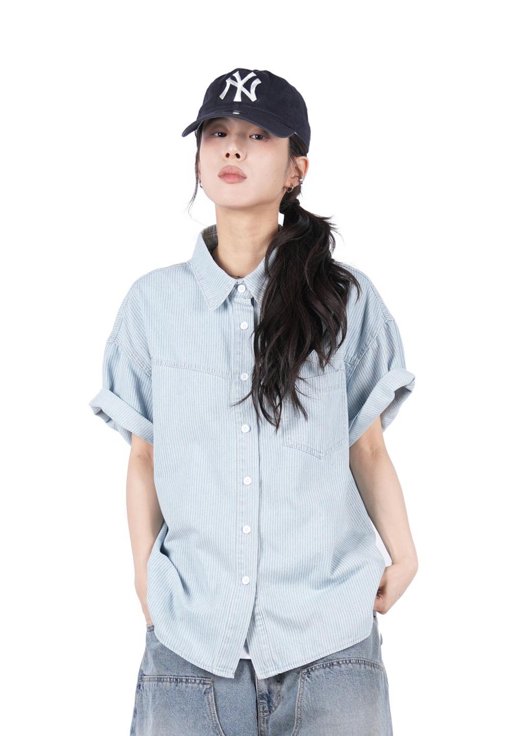 STRIPE DENIM SHIRT