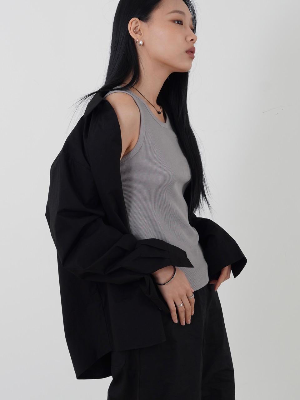 오버사이즈 셔츠, 블랙