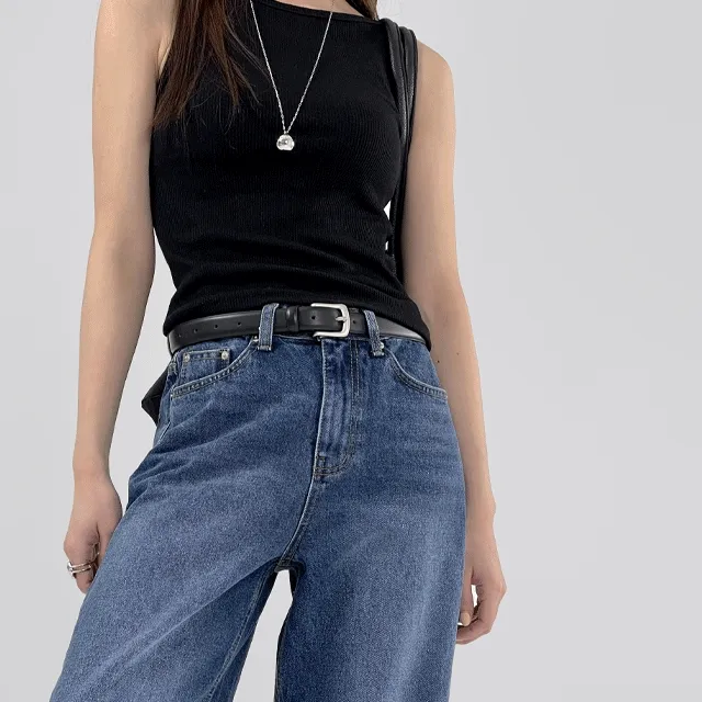 [5 color] 아델 보트넥 골지 나시