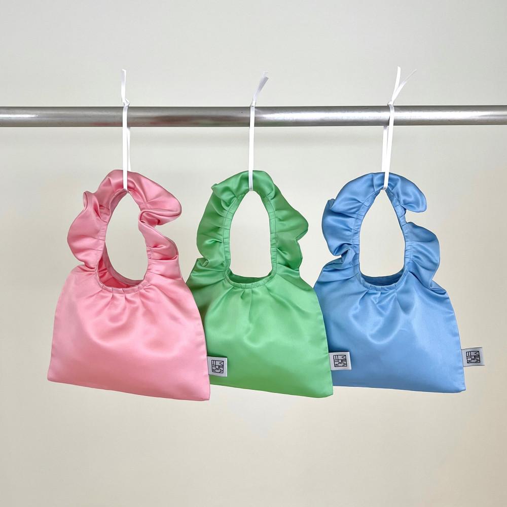 silk frill tote bag small (3color) 프릴 실크 토트백 에코백