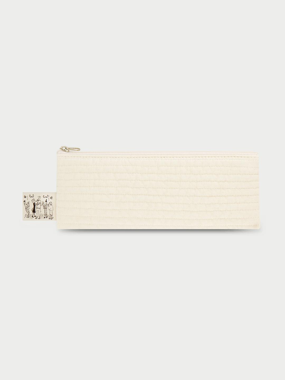 Quilted Long Pouch Vanilla