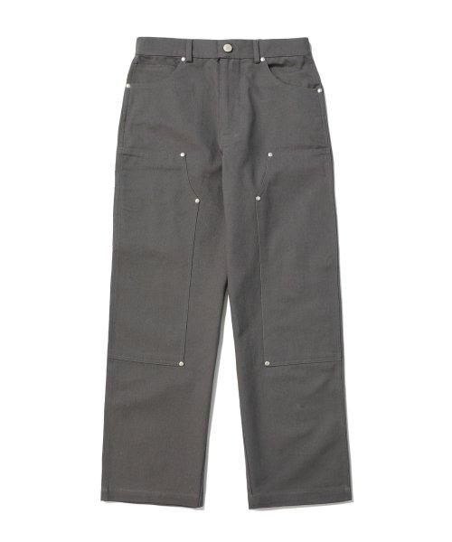 더블 니 카펜터 팬츠 [차콜 브라운]
