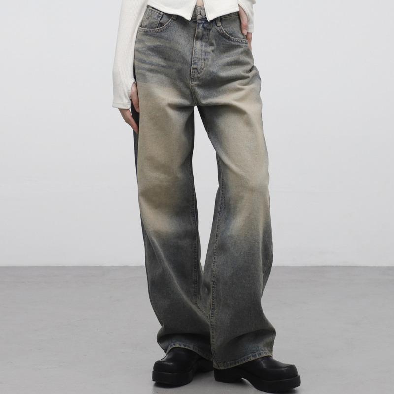 썬트 빈티지 워싱 데님팬츠