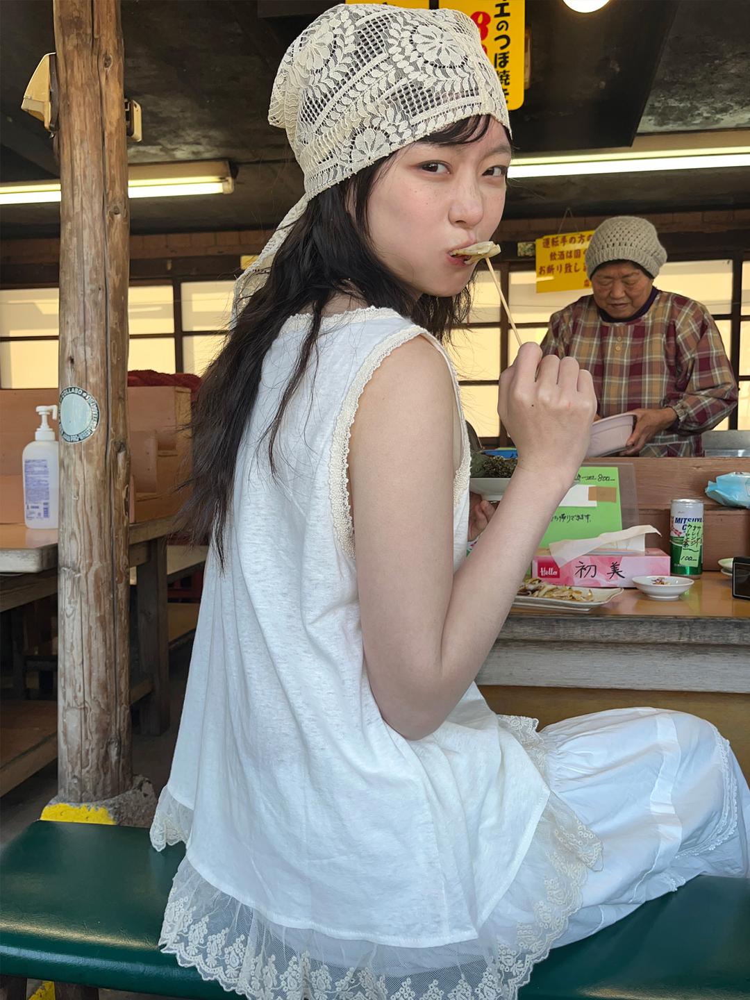 면마 레이스 슬리브리스