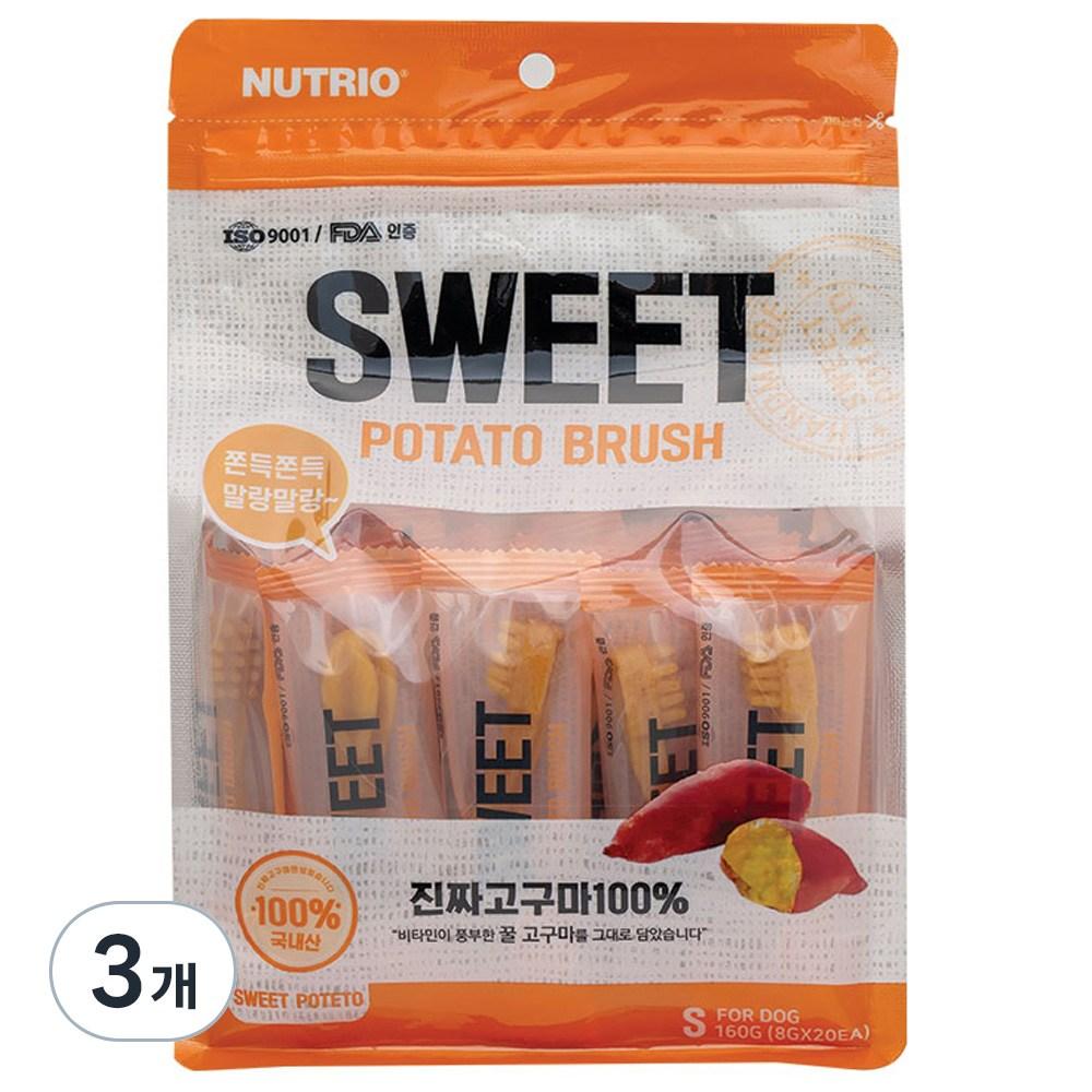 뉴트리오 스위트 포테이토 브러쉬 강아지 간식 20p - 덴탈껌 | 쿠팡