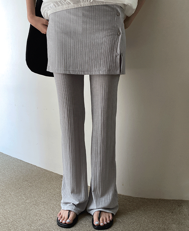 킨다베이지 클라크 플레어 랩 팬츠 (3color)