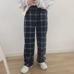 [아메카지룩] 일자핏 체크몬드 팬츠 (2color)_피치모어