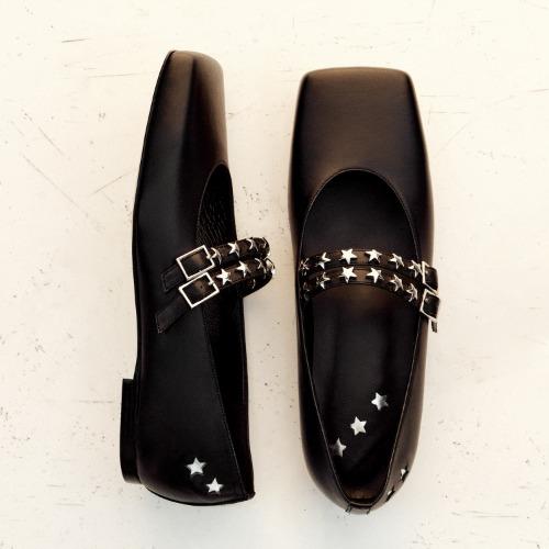 starry flat shoes