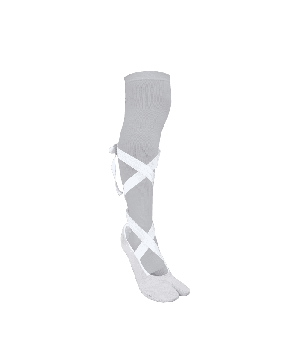 Layered Tabi Toe Socks / Grey