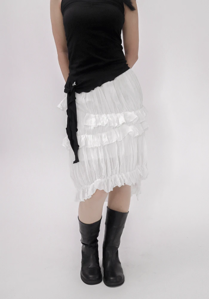 unbalance frill skirts