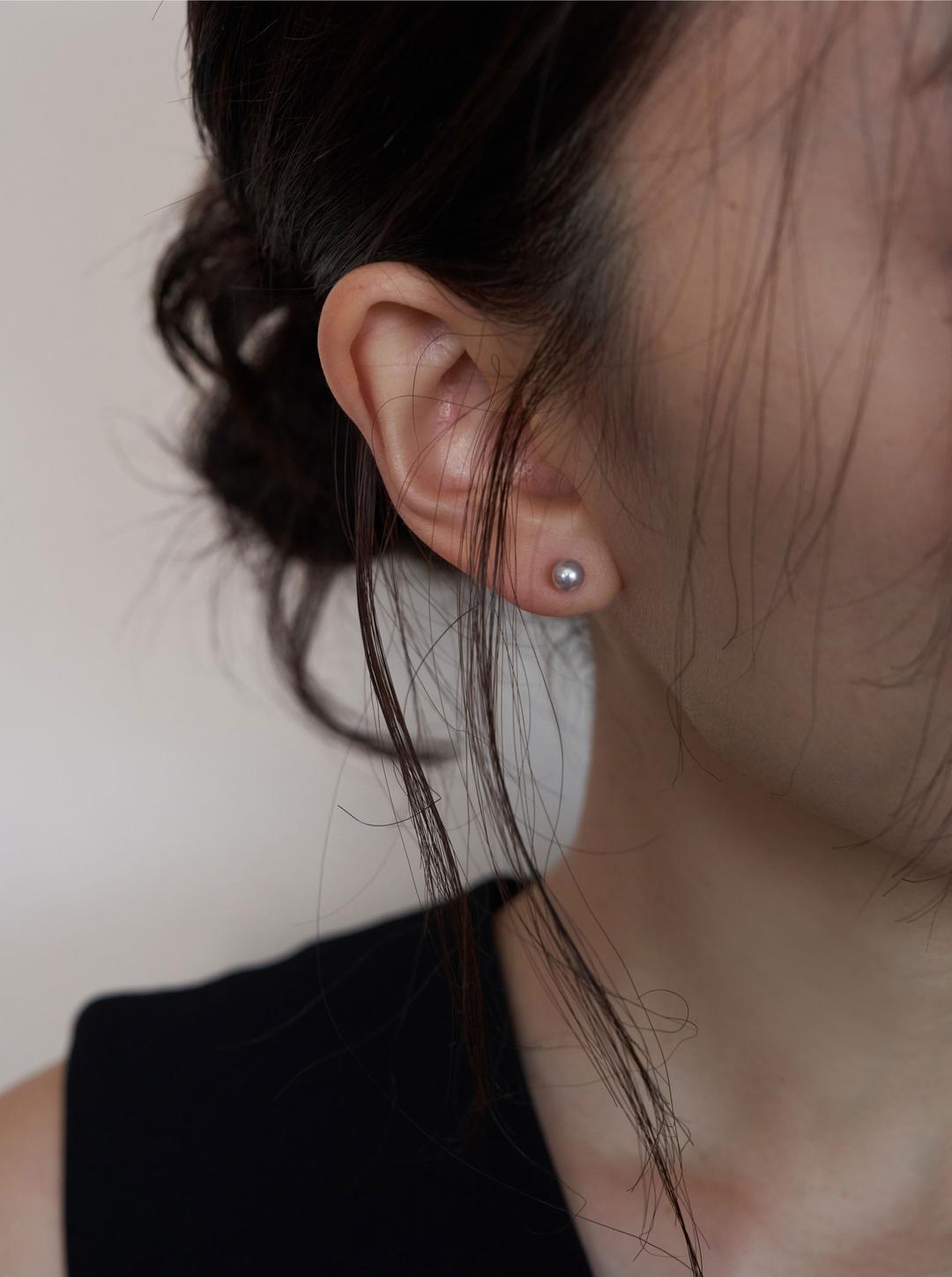 14K Akoya Pearl Earring (2 Color)