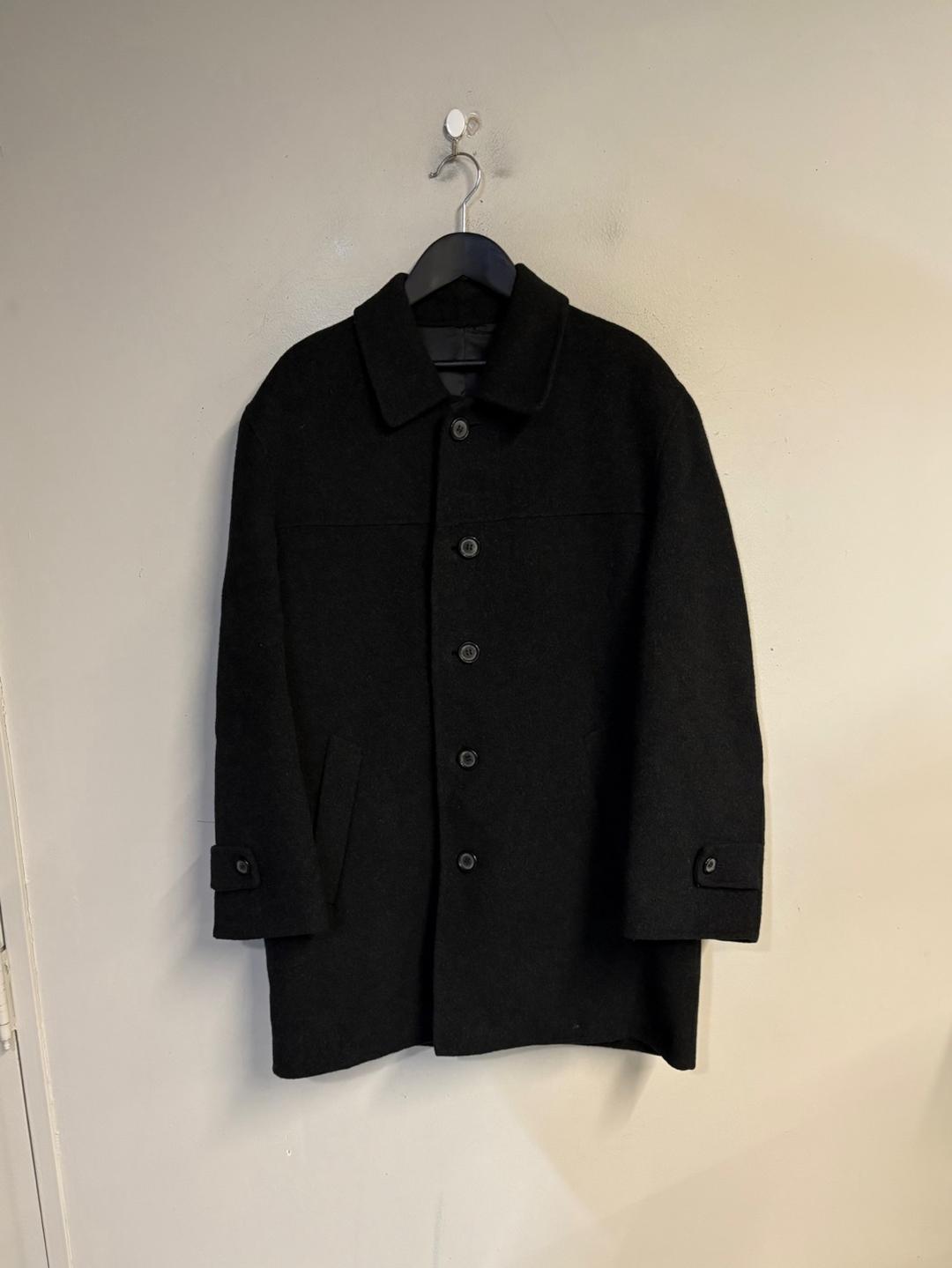 wool black half coat (-7)
