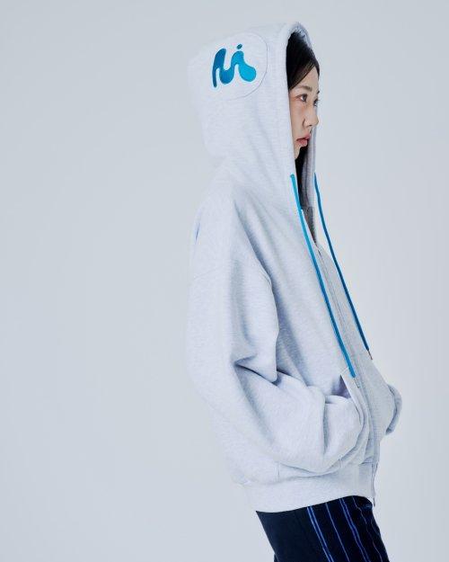 EARPLUG HOODIE ZIP-UP MELANGE