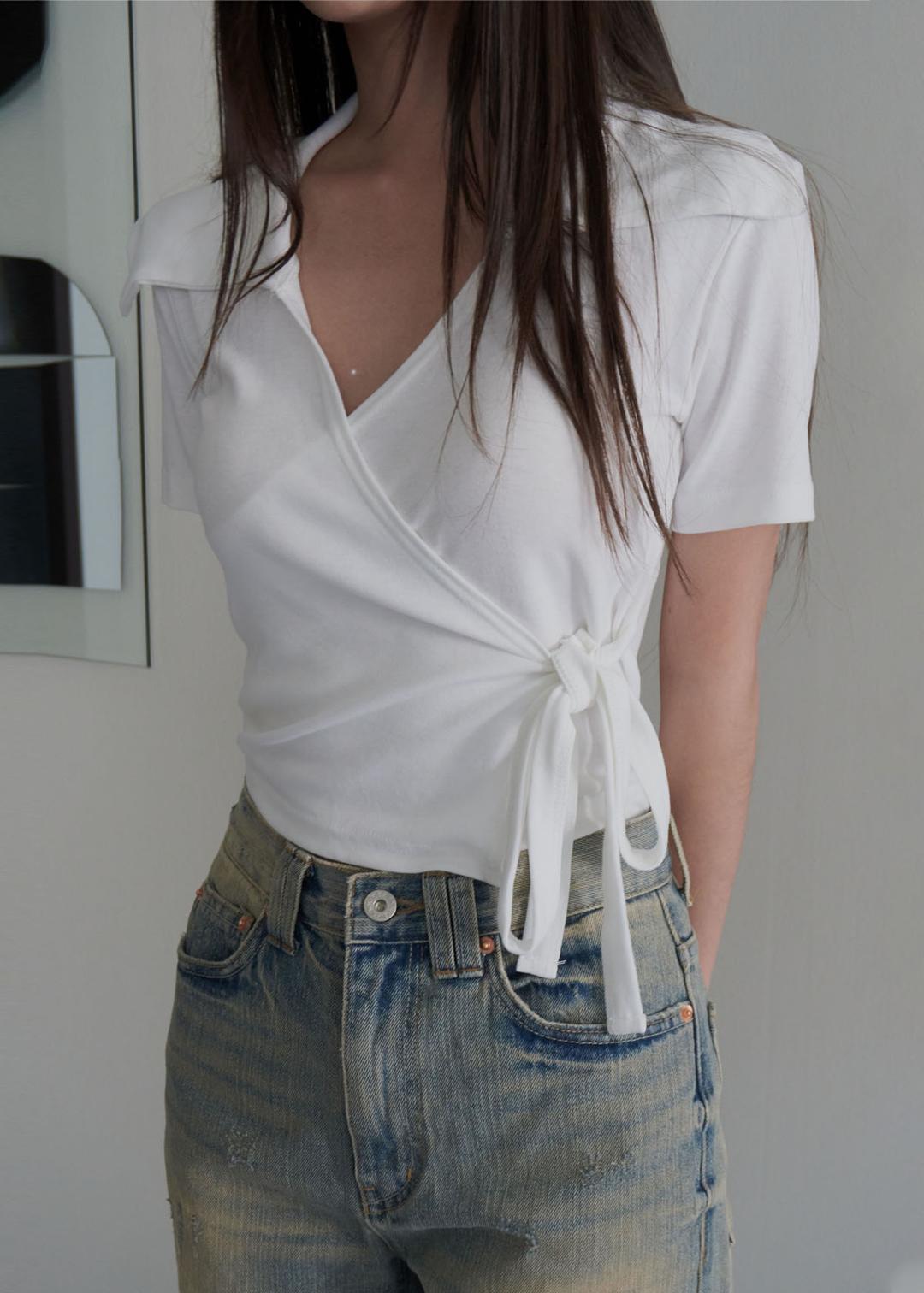 Wrap Ribbon Sailor Tee (4c)