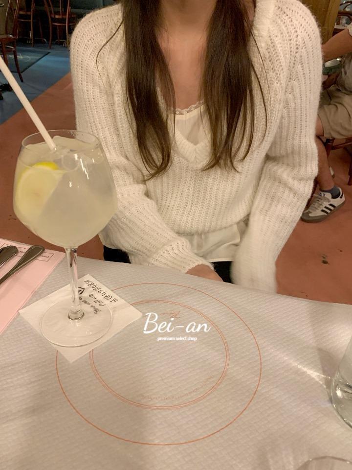 바이안 riette 리에뜨 로렌 뷔스티에 하트넥 레이스 끈나시 레이어드 슬리브리스 (2 color)