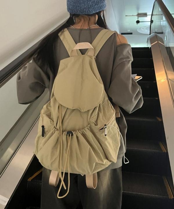 만다린트리 [단독]#노트북전용포켓👜,#지그재그1등🏆[당일출고🚚/노트북수납🔥] 디토 스트링 백팩 나일론 복조리백 보부상백 학생 여행가방 5 color