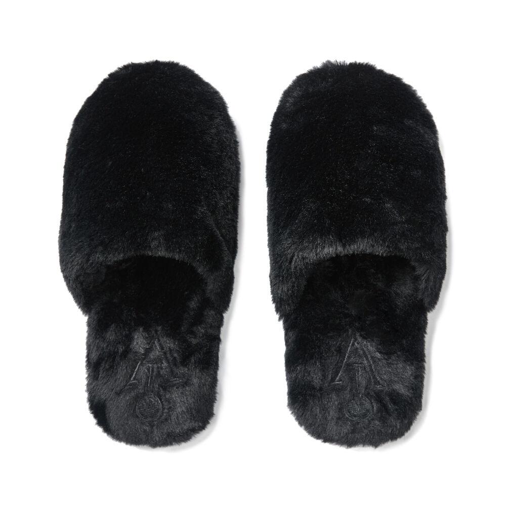 FUR ROOM SHOES_black
