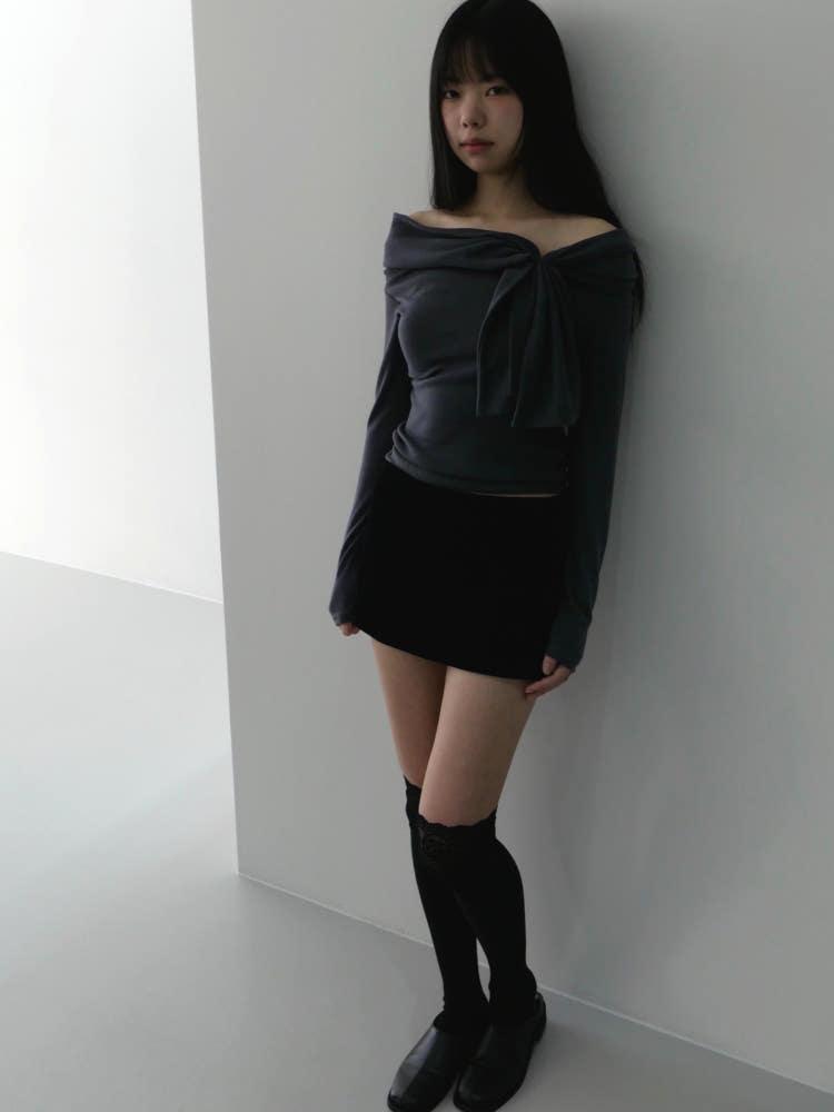 tie off shoulder t-shirt