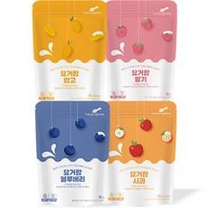 리틀스푼 동결건조 요거랑 4종 세트 16g 4p, 딸기, 블루베리, ..., 16g, 1세트