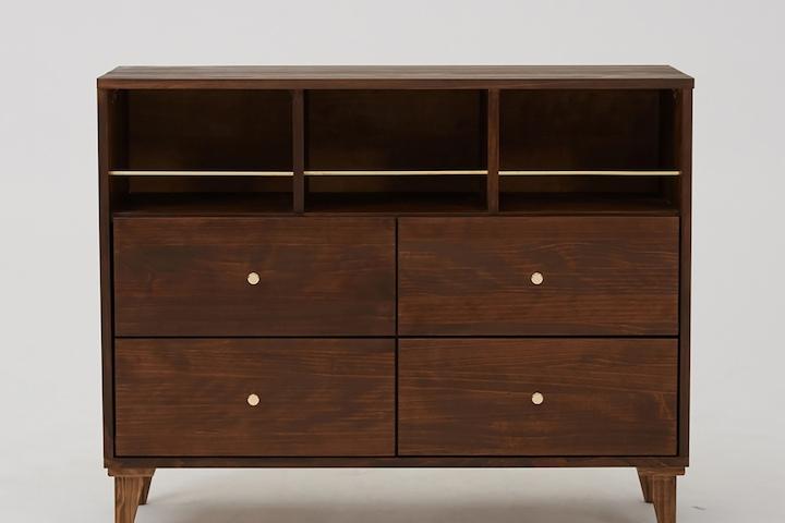 [단독] 누벨 칠레송 원목 1000 와이드 서랍장