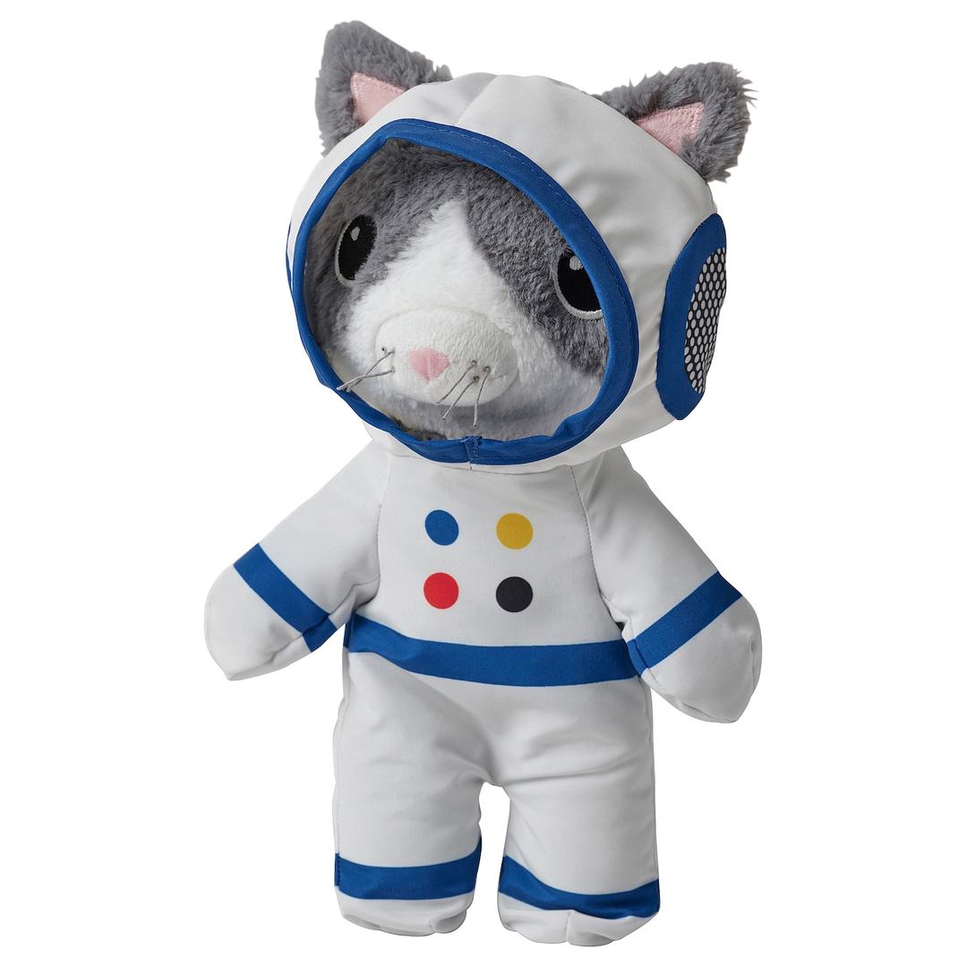 AFTONSPARV 아프톤스파르브 우주비행사봉제인형 - 고양이 28 cm