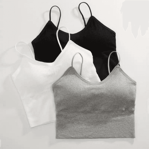 셀루앙드 심리스 패드탈착 끈나시 크롭 캡나시 3종세트 - 상의류 | 쿠팡