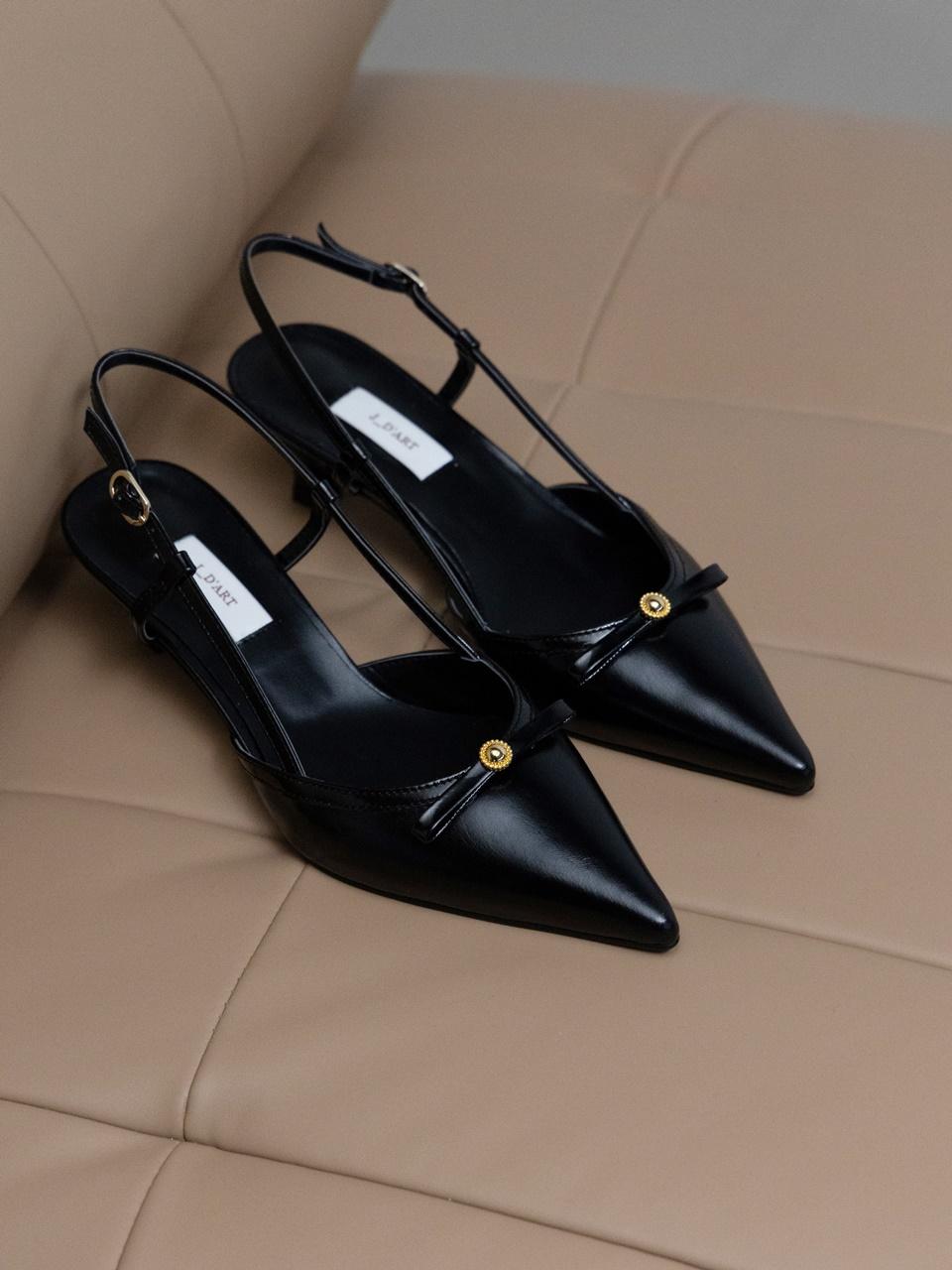 쥬다르 rina ribbon slingback black (rina ribbon slingback) | 바바더