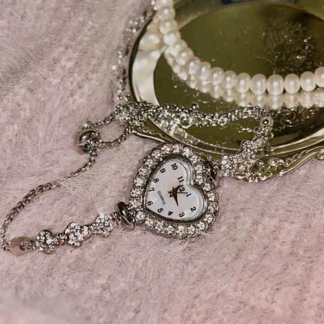 Starry Hart Clock Braclete 별빛 하트 시계 팔찌