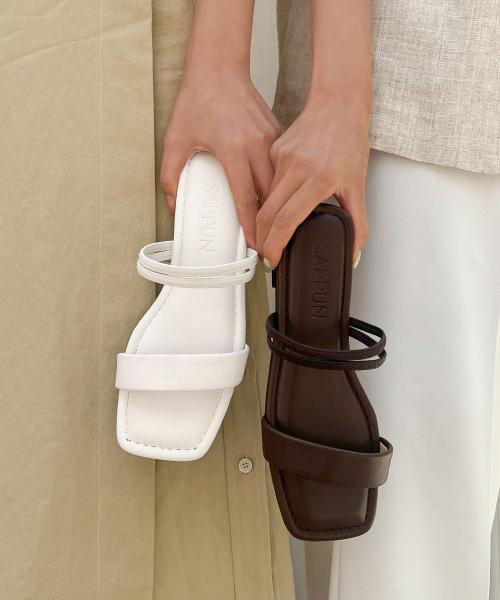 마네드 스트랩 샌들 (1cm)