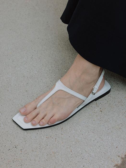 AVOR T-STRAP SANDAL_WHITE