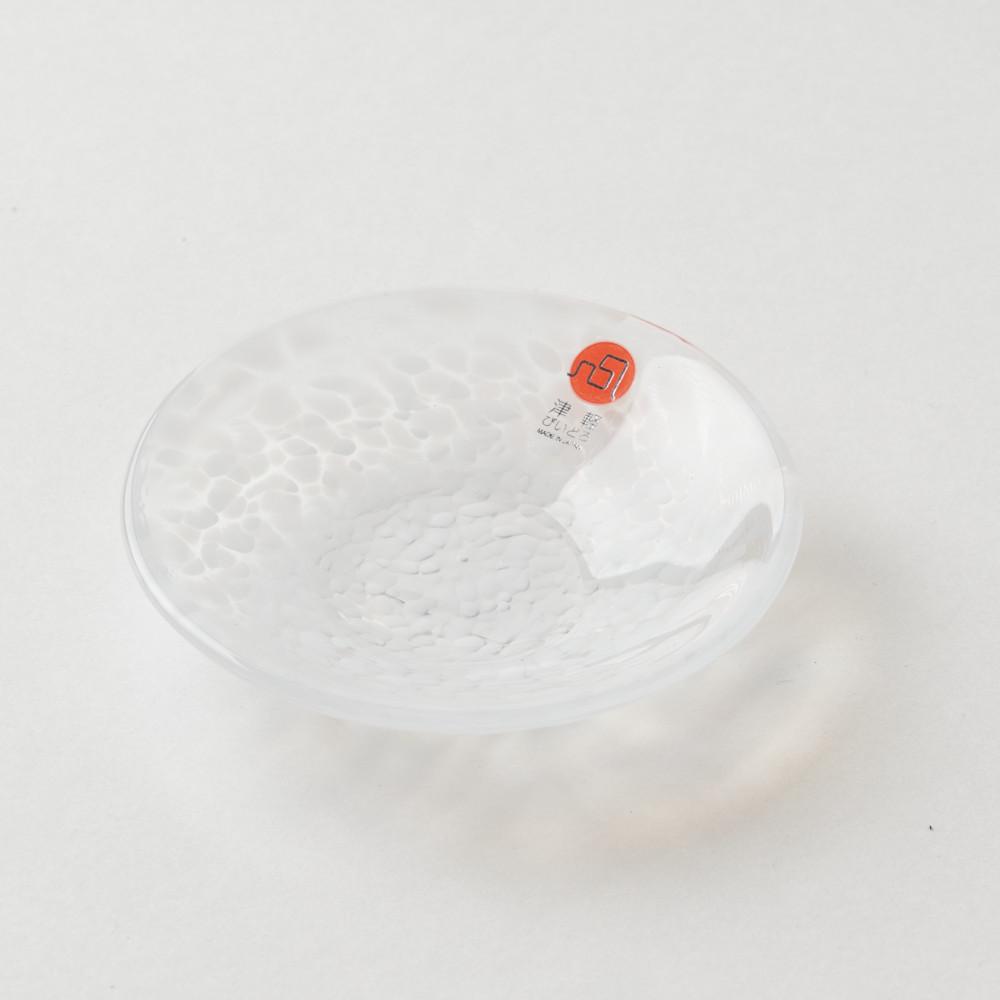 [아오모리 유리제품]﻿눈보라 디저트 플레이트