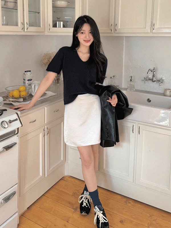 [🍁얼리어텀10%/기장세분화] #SLOWMADE. 뮤엘 새틴스커트 (+숏/롱ver) - 3 size