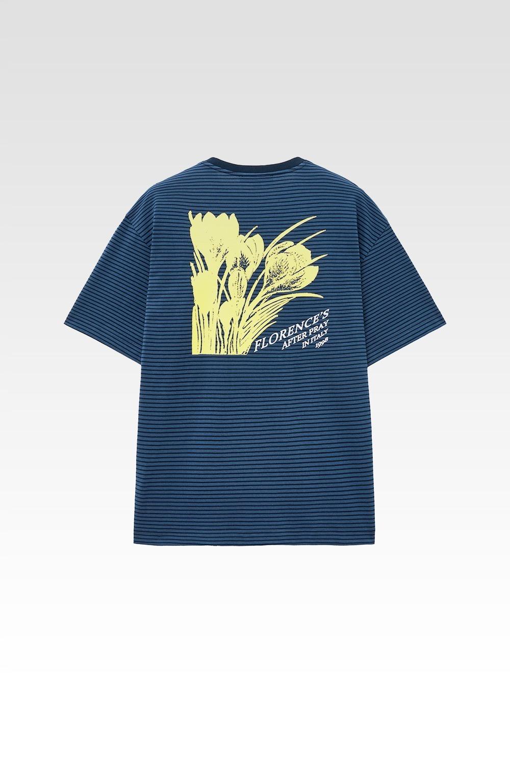 플로렌스 스트라이프 티셔츠 네이비