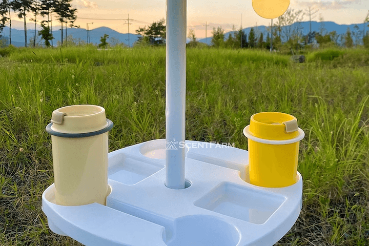 파라솔 트레이 컵홀더 이케아 간이테이블